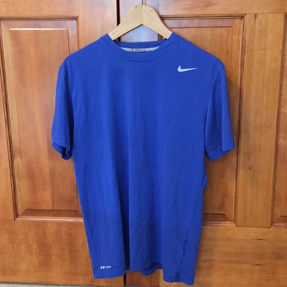 Blue Nike Dri Fit T Shirt